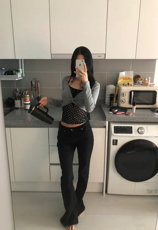 Slim Fit Dot Layered T-Shirt