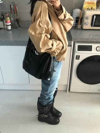 Leather Hobo Bag
