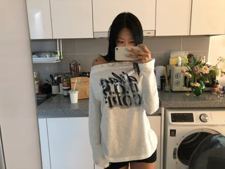 (2 colors) Printed Off-Shoulder Top