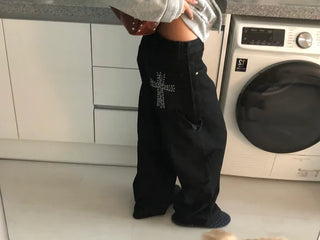 Oversized wide-leg pants