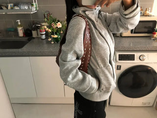High-neck jacket (gray)
