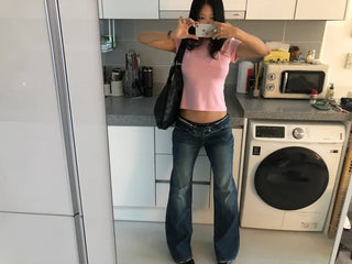 Low-rise denim