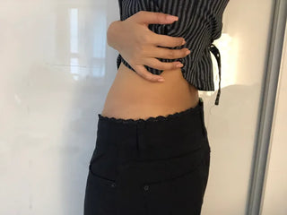 [2 colors] Lace Pants