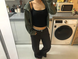 [2 colors] Lace Pants