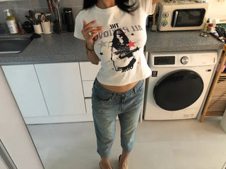 [2 colors] Star Woman T-shirt