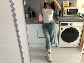 Denim Capri Pants