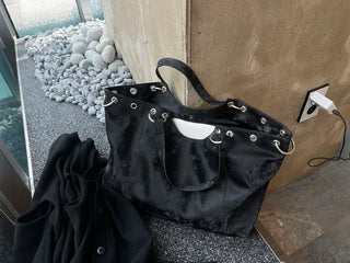[4 colors] Noir Eyelet Bag