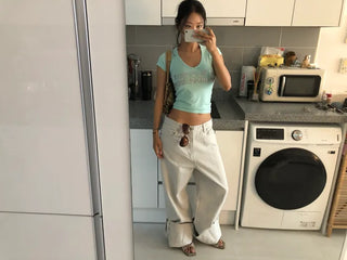 [2 colors] Vanilla Wide Jeans