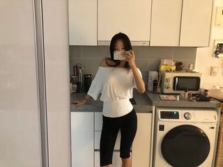 [3 colors] Pure Line Shirring T-shirt