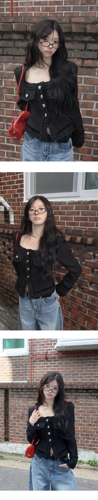 *Caution against copy products MADE Line Tweed Coat Jacket - 2 colors
