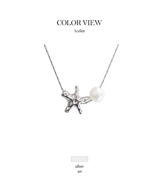 Starfish Silver Necklace