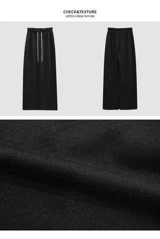 Semi-wide long training pants with added Fleece-lined in 12 colors
