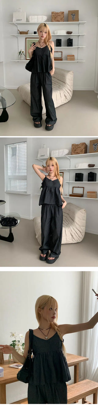Raw jumpsuit set - 2 colors