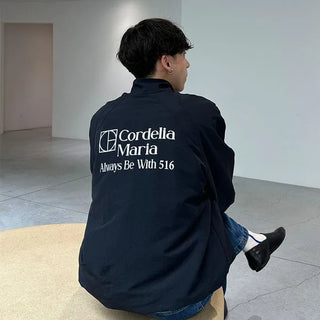 Lettering Nylon Jumper