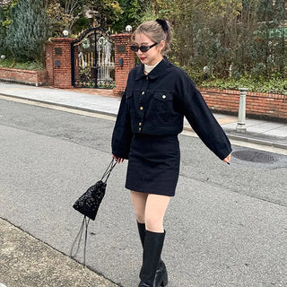 Cotton cropped jacket
