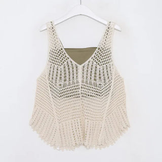 Net knit camisole set