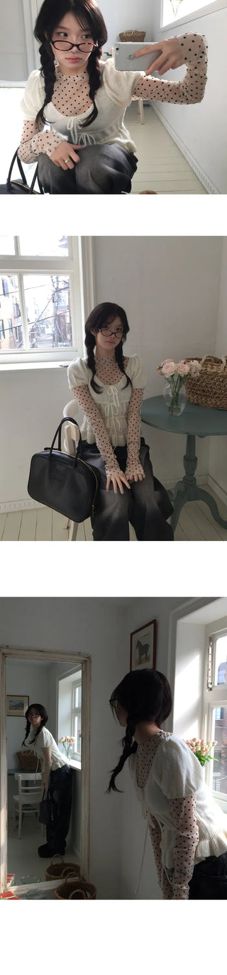 Dot See-through Inner T-shirt - 2 colors