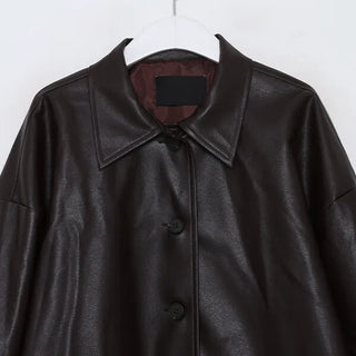 Classic faux leather jacket