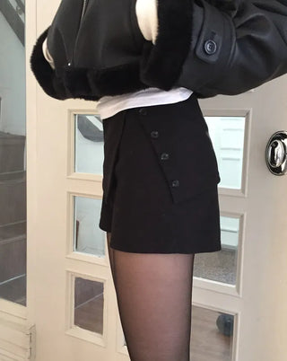Button-up low-short Fleece-lined pants - 2 colors