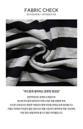 Collared/Neck Cover Striped Halter Sleeveless - 3 colors