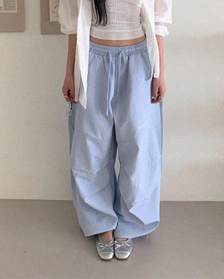 Wide striped pants
