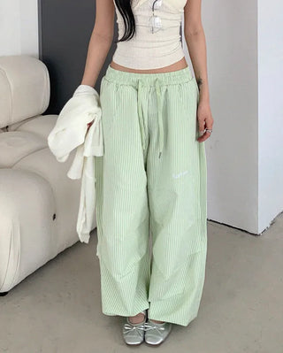 Wide striped pants