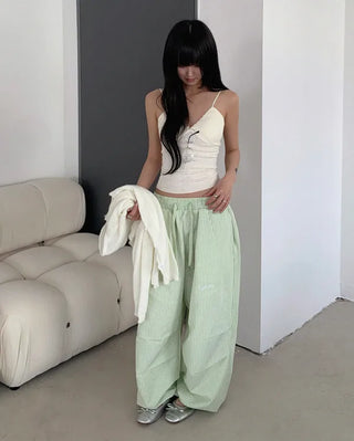 Wide striped pants