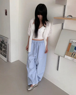 Wide striped pants