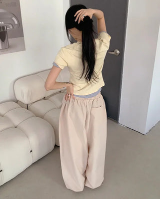 Wide striped pants