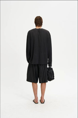 [MASONPRINCE] Double Layer Collar Long Sleeve Tee