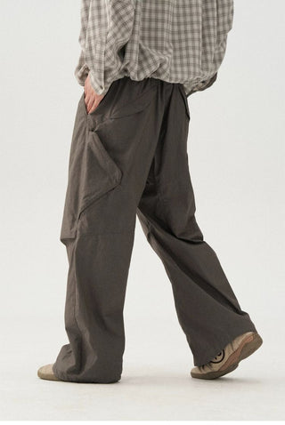 [Monterest] Enzyme Washed Wide Leg Work Pants