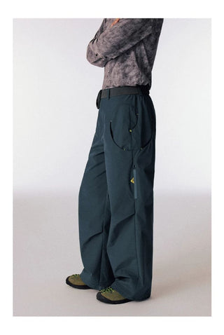 [CONP] Outdoor Swirl Pocket Zip Wide Pants