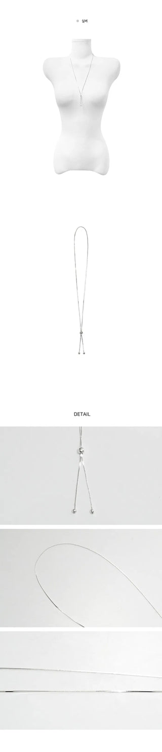 Snake Slide Y Necklace