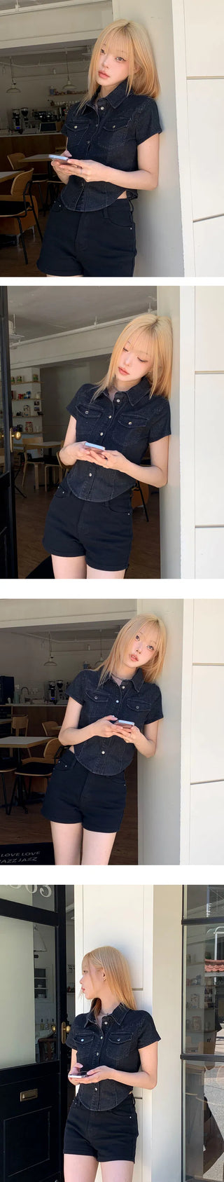 High-waist shorts - 2 colors