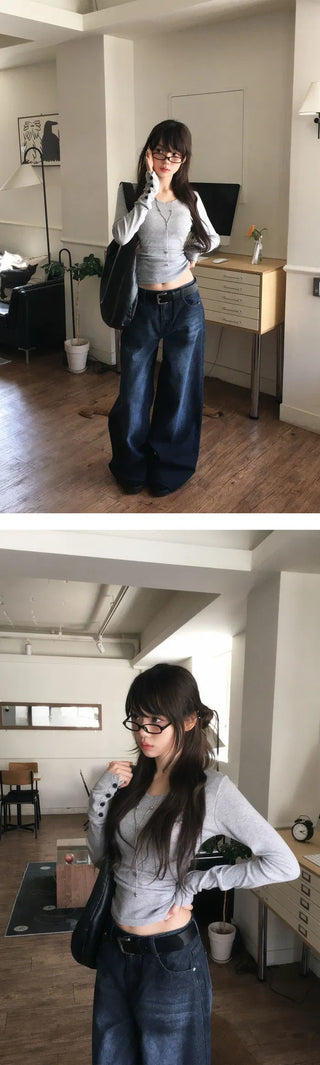 Model Praise/MD Collection Leku Wide Denim Pants - 5 Colors