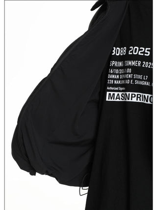 MASONPRINCE Leather Collar Down Jacket