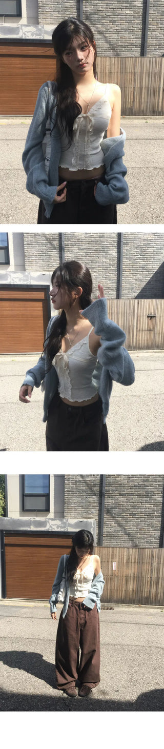 MD's highly praised lace frill sleeveless for you - 2 colors