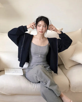 (basic/long) Straight denim pants - 4 sizes