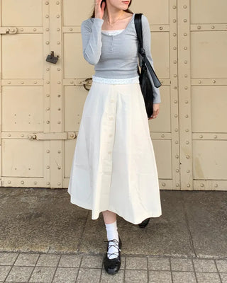 Lace-up flat sneakers