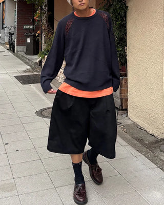 Loose-fit raglan knit