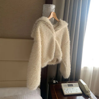 Fur zip jacket