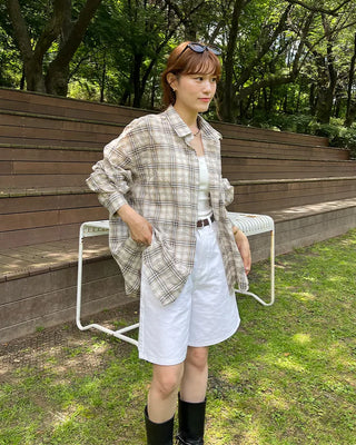 Checked overshirt