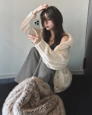 Twist Button Cardigan
