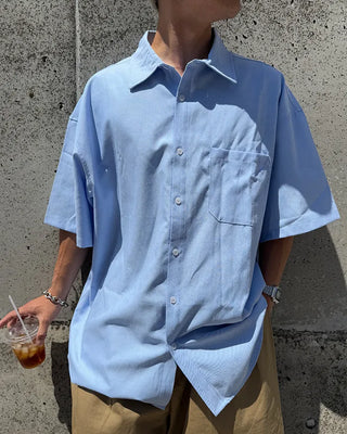 Oxford short-sleeved shirt