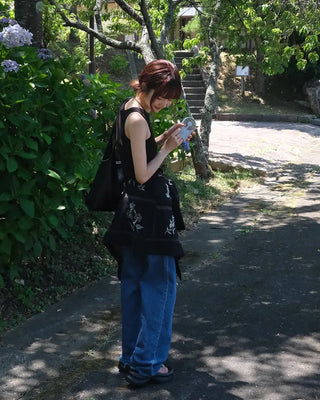 Eco-leather Triangle Shoulder Bag