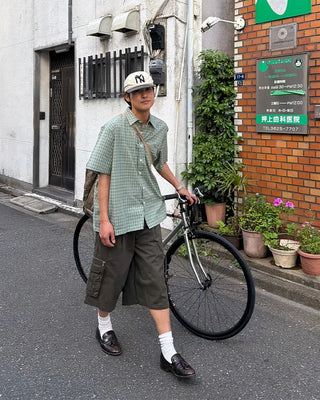 Cargo zip shorts