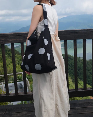 Big canvas shoulder bag