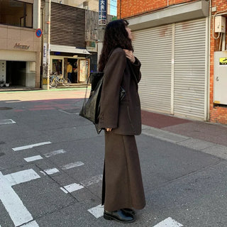 [Quilted Lining] Oversized Wool Jacket