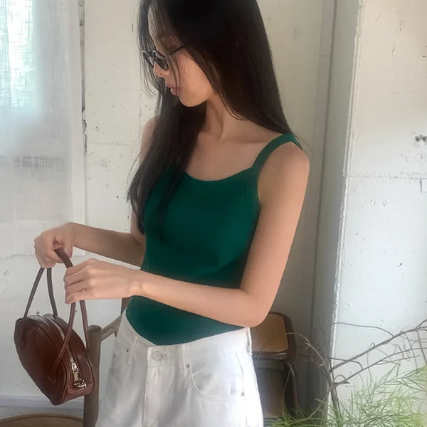 Waffle Basic Square Camisole