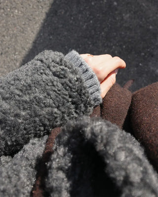 Half-neck boa jacket